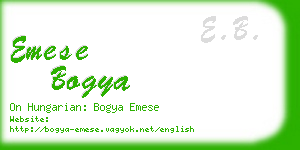emese bogya business card